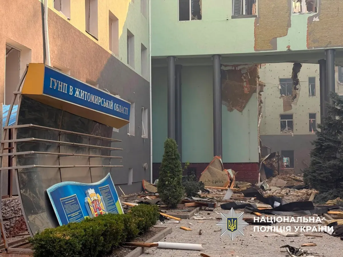 Удар по Житомиру: загинули поліцейські, понад 20 поранених