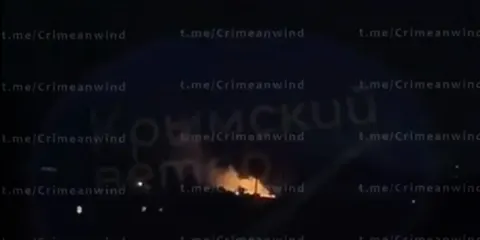 У Криму після нічної атаки дронів палали об'єкти водо- та енергопостачання