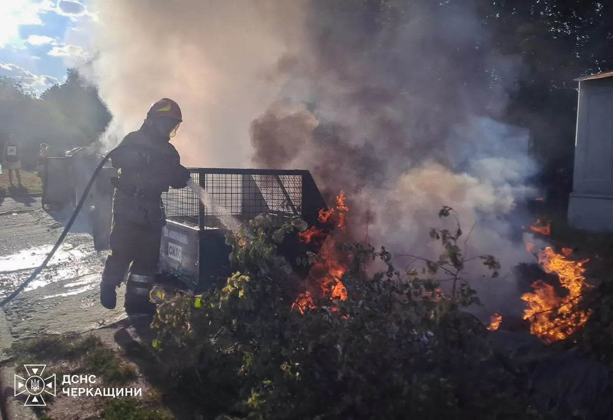 19 пожеж за добу на Черкащині: постраждала жінка