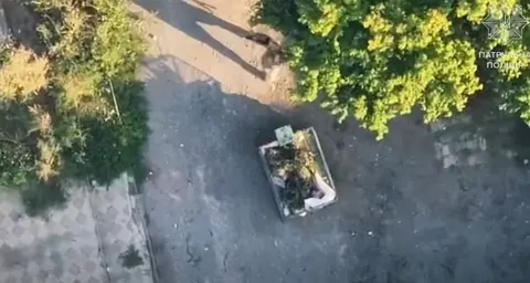 Робот «Хижак» вивіз пораненого пенсіонера з Дружківки