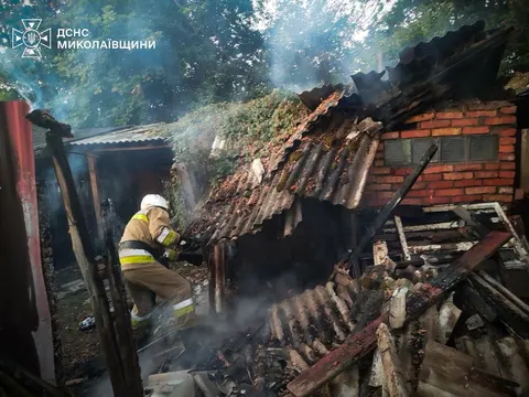 Дев'ять пожеж за добу на Миколаївщині: постраждала жінка