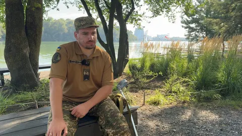 Нацгвардієць після ампутації ноги продовжує службу з дронами