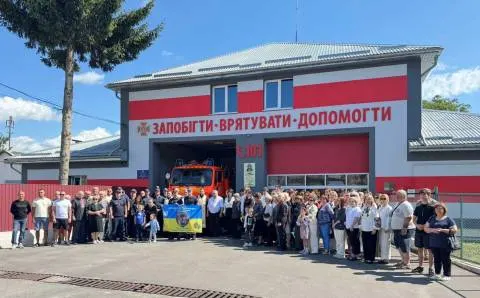 У Ходорові вшанували пам'ять загиблого рятувальника Олега Дунціва
