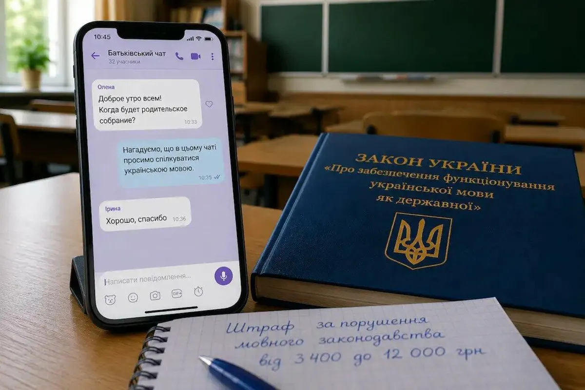 Штрафи за російську в шкільних чатах: що відомо і кому загрожує