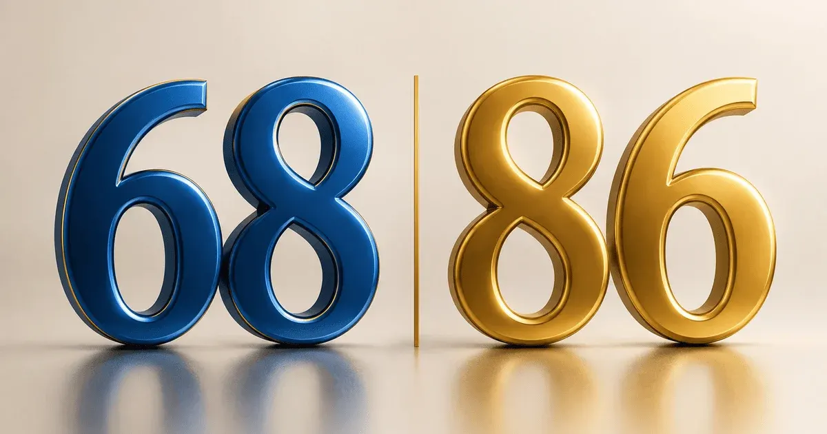 Оптична ілюзія з числами: чому 86 так важко помітити серед 68