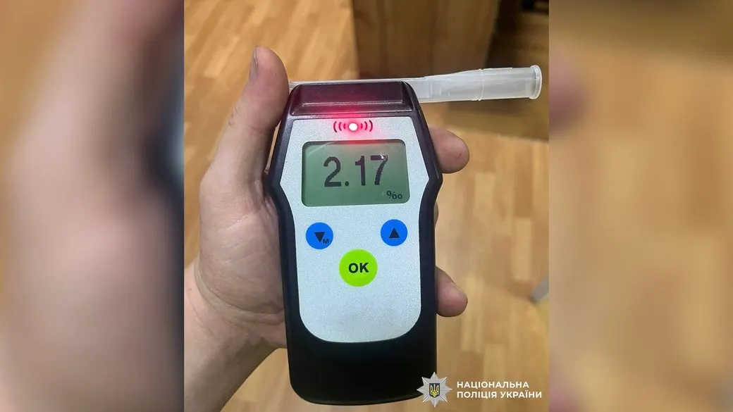 У 11 разів вище норми: на Чернігівщині затримали п'яного мотоцикліста