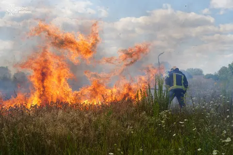 Паліїв зловили «на гарячому»: у Луцькому районі ліквідували чотири пожежі