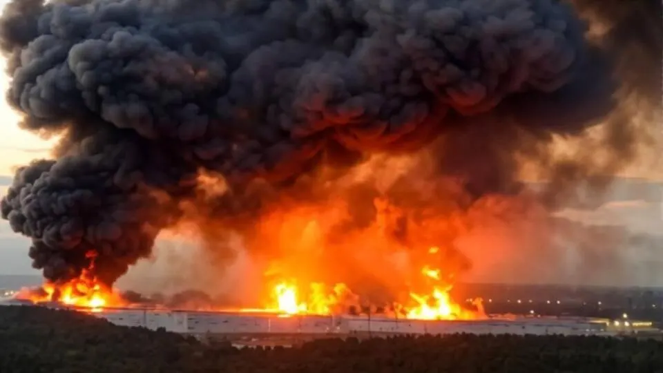Московію атакували 600 дронів: горять склади Wildberries