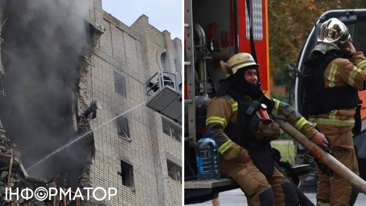 У Харкові триває пошукова операція після удару по багатоповерхівці: можливі люди під завалами