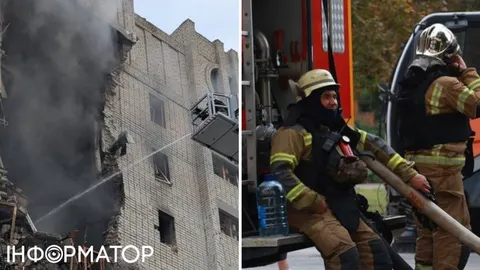 У Харкові триває пошукова операція після удару по багатоповерхівці: можливі люди