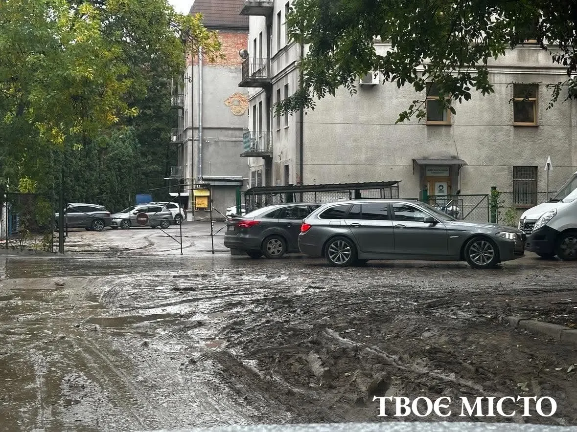 Болото під вікнами львівського ЖК: хто має відновити вулицю Кастелівка