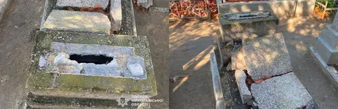 У Миколаєві чоловік понівечив три могили на кладовищі: йому загрожує до 3 років