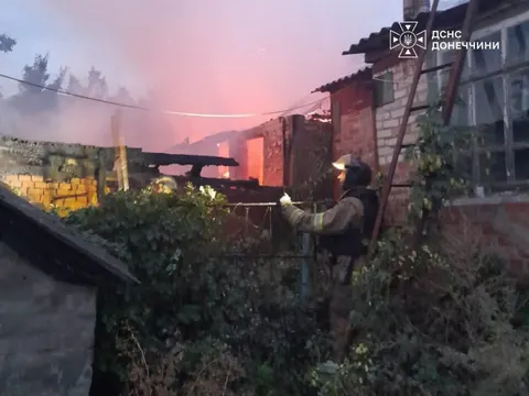 Пожежі на Донеччині: рятувальники гасили вогонь під обстрілами