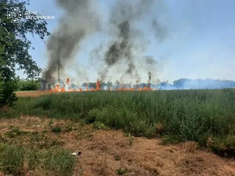 Сім пожеж за добу: як російські обстріли вплинули на Запоріжжя