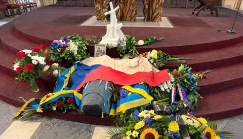 В Оломоуці попрощалися з чеським добровольцем, який загинув за Україну