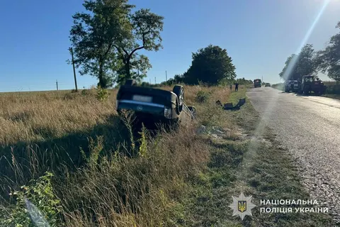 На Тернопільщині 21-річна водійка перекинула авто: у крові — алкоголь