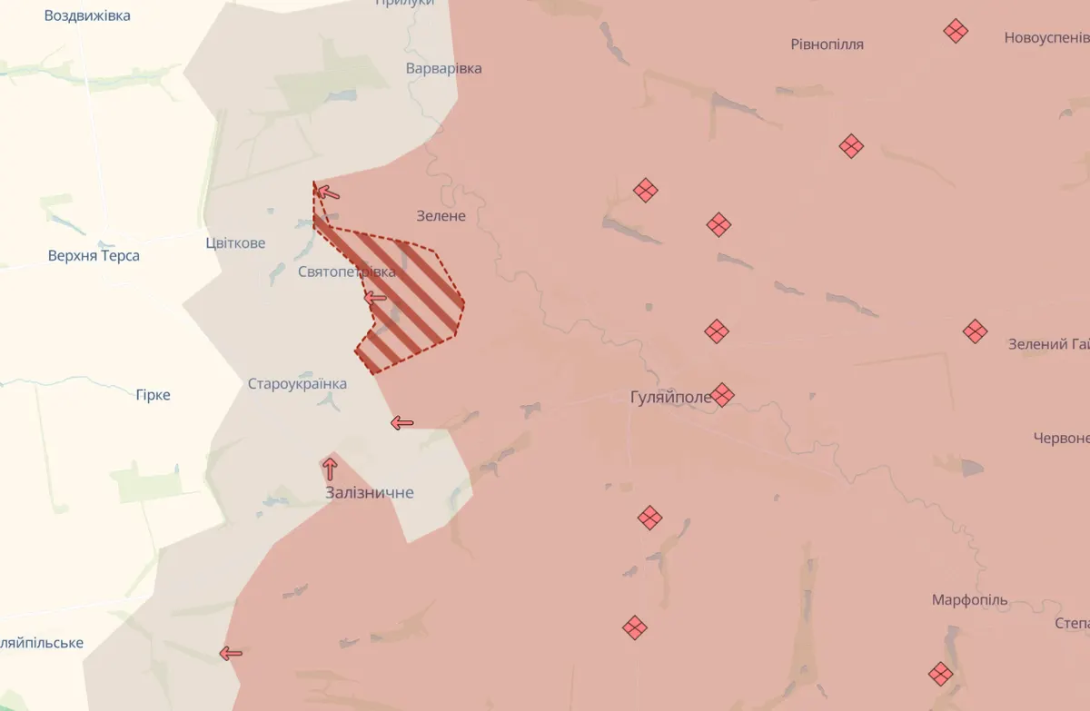 Окупанти просунулися біля Святопетрівки: що відомо