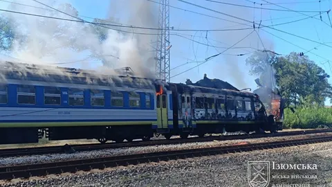 Удар «Шахеда» по потягу на Харківщині: шестеро поранених