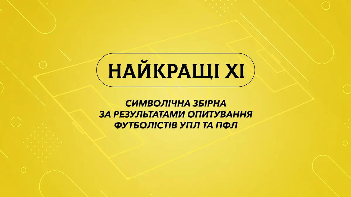 Футболісти обрали символічну збірну України-2025: хто в складі