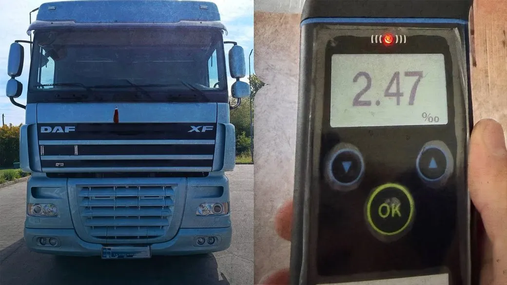 На Франківщині нетверезий водій вантажівки врізався в припарковане авто