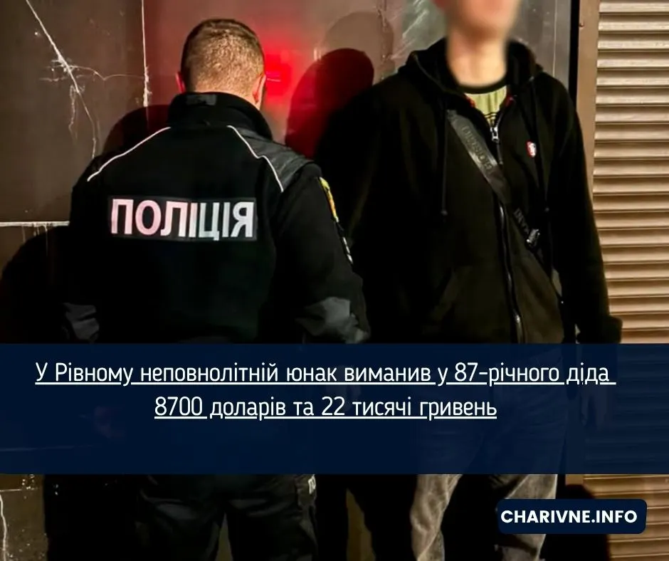 У Рівному 17-річний юнак ошукав 87-річного пенсіонера на 8700 доларів: що це означає