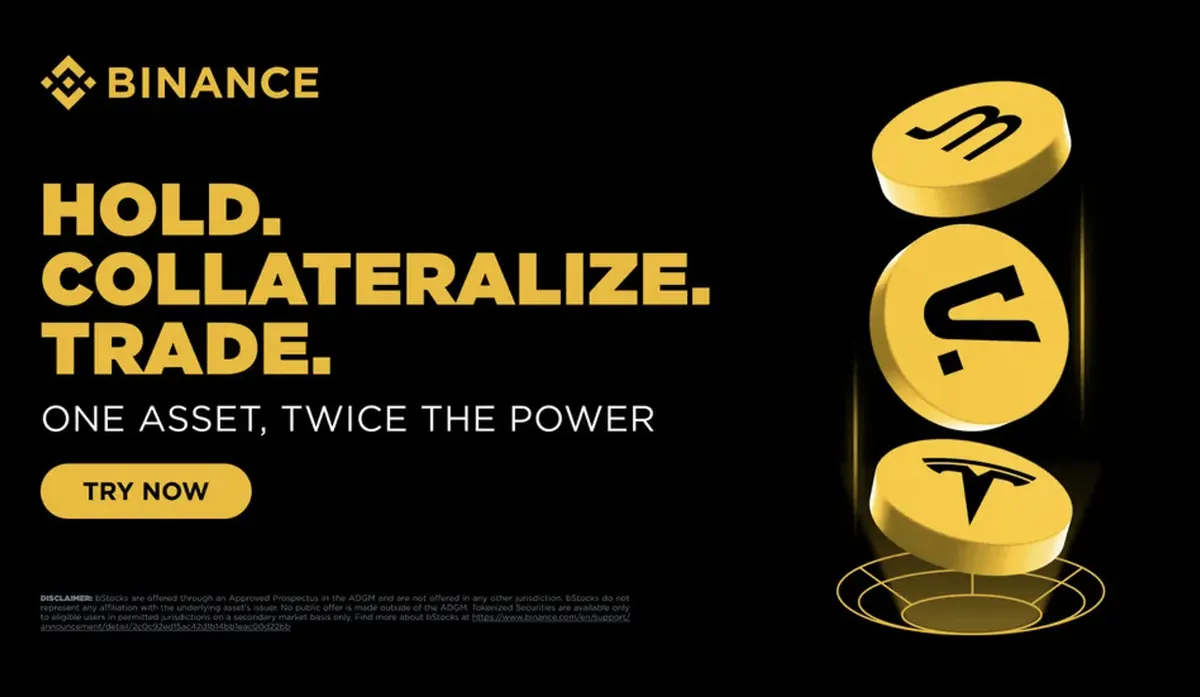 Binance відкрила заставу токенізованими акціями bStocks для всіх клієнтів