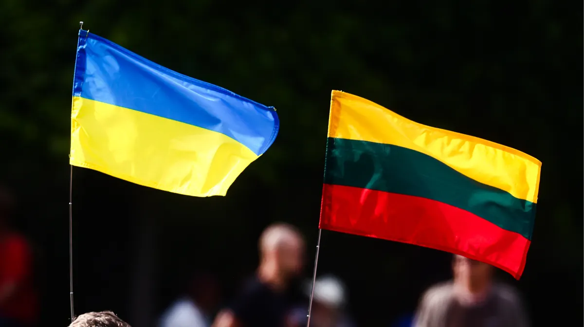 У Вільнюсі п'яні молодики зірвали прапор України: що це означає