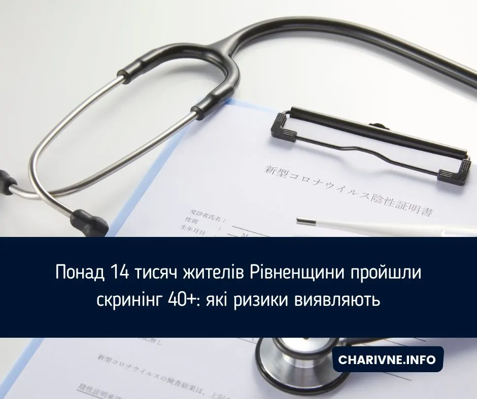 Скринінг 40+ на Рівненщині: що показали обстеження 14 тисяч людей