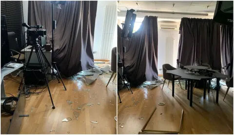 Обстріл Запоріжжя пошкодив студію «Радіо на дотик»