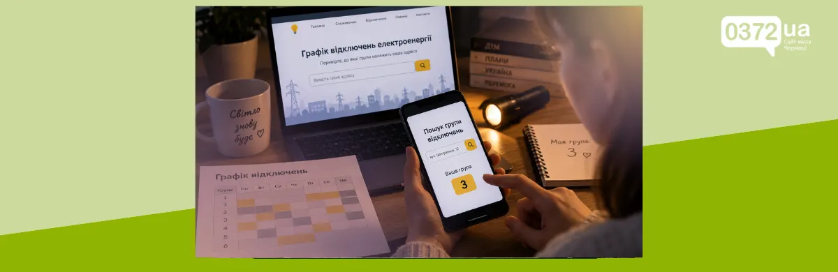 Відключення світла в Чернівцях: як точно дізнатися свою групу й не натрапити на фейки