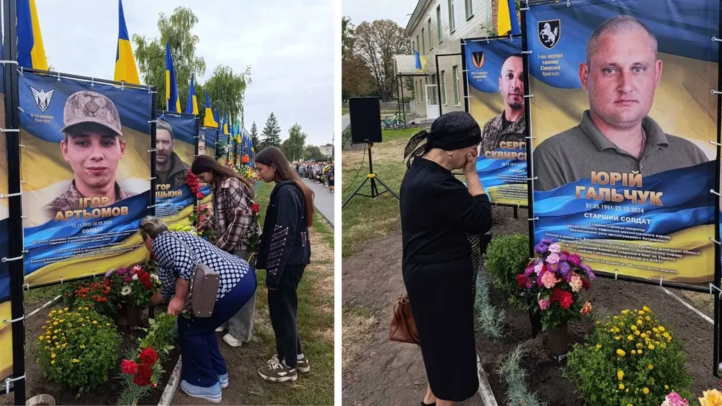 На Черкащині відкрили фото п'ятьох полеглих захисників на Алеї Пам'яті