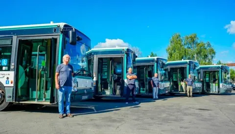 Буча отримала від Франції ще п'ять пасажирських автобусів