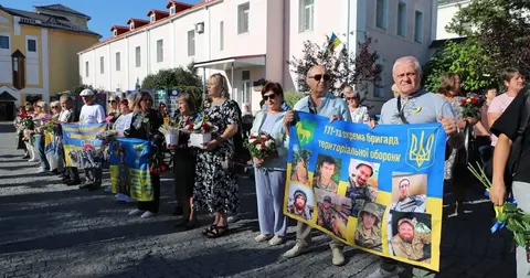 У Вінниці в День Незалежності вшанували пам'ять полеглих захисників