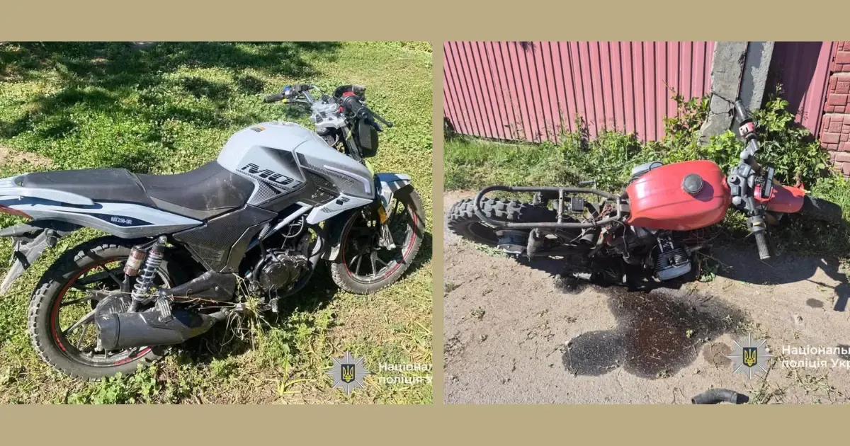 На Вінниччині за день двоє підлітків постраждали у ДТП на мотоциклах