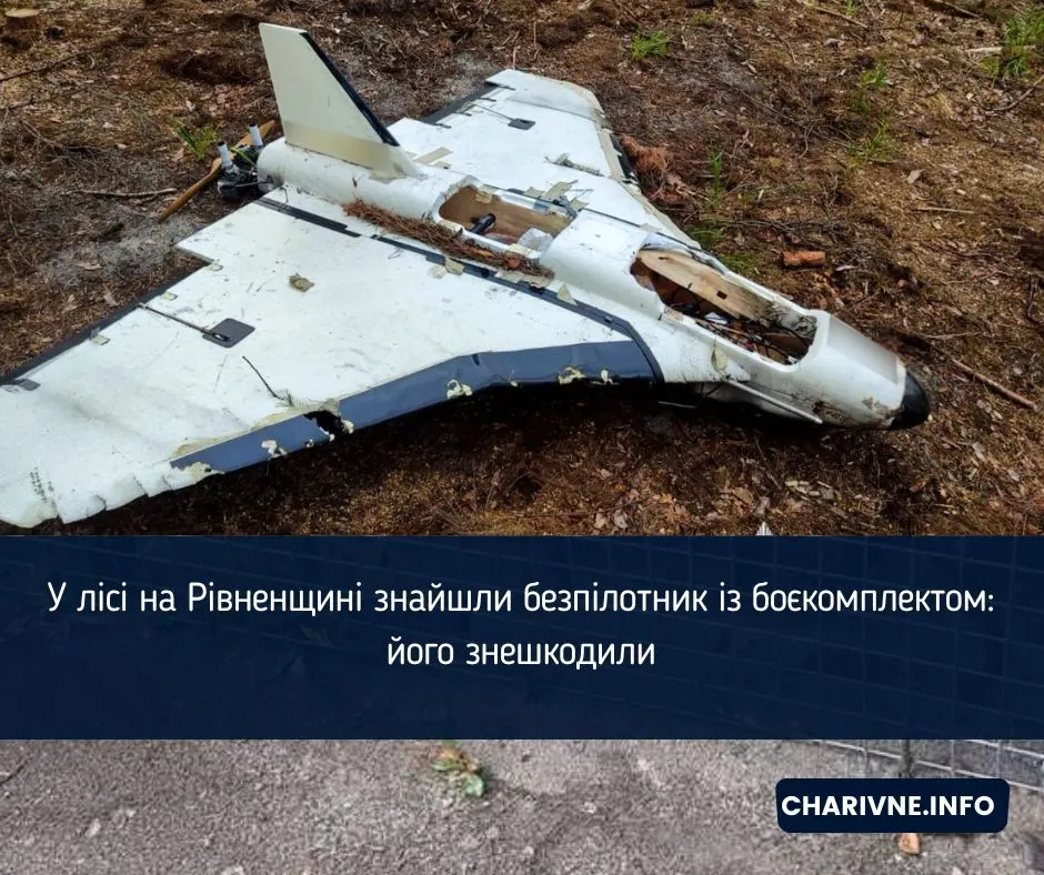 На Рівненщині знешкодили безпілотник із бойовою частиною